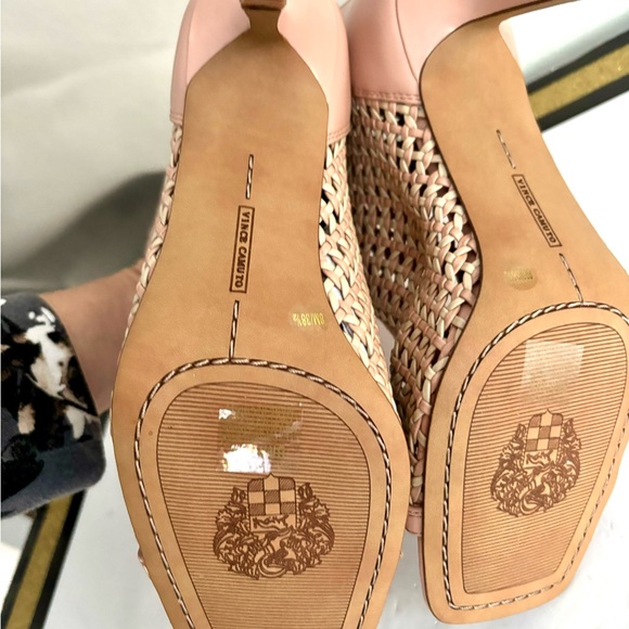 New Vince Camuto Emalani woven sandal heeled - Picture 7 of 13